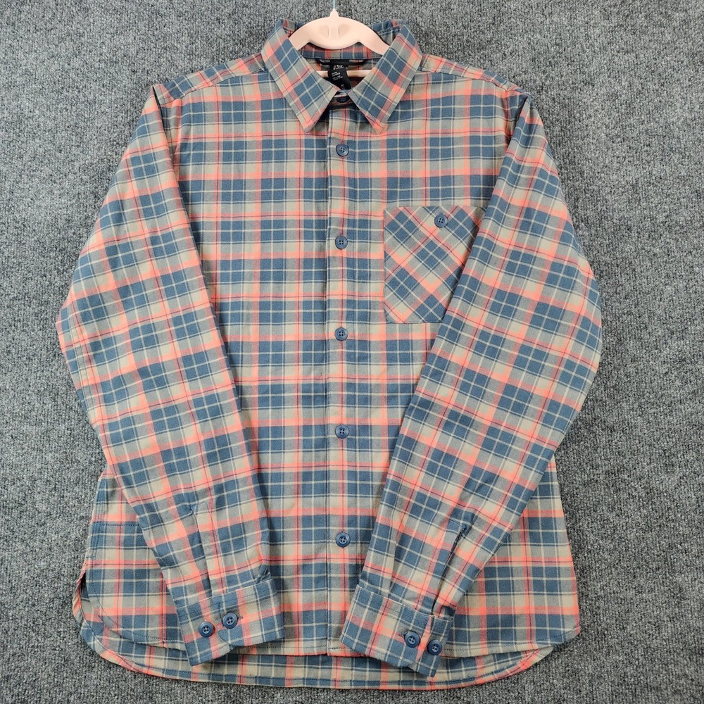 Mountain Hardwear Mens Plaid Gorpcore Outdoor Trail Hiking Flannel Shirt Size M - Picture 2 of 11